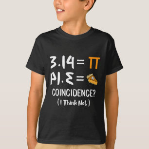 Pi Equals Pie Funny Math Pun Pi Day Gift  T-Shirt