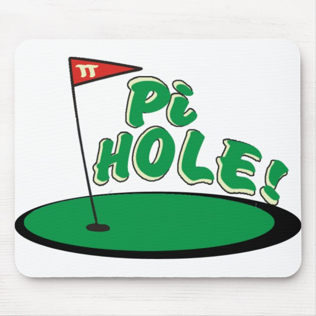 PI Hole - MATH HUMOR - GOLF Mouse Pad (Front)