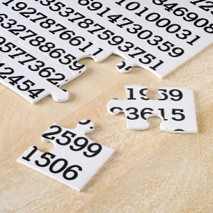 Pi - Impossible Mathematical Pi 8075 Digits Jigsaw Puzzle