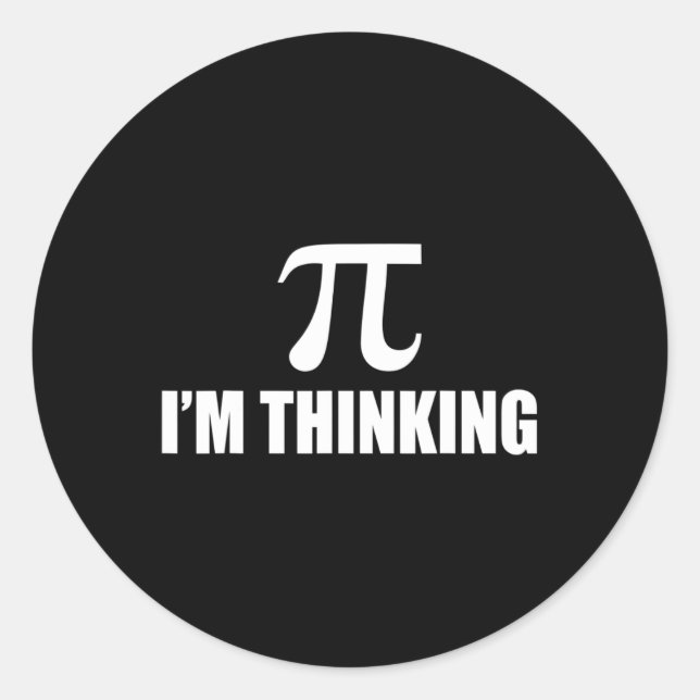 Pi In Math 33  Classic Round Sticker (Front)