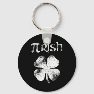 Pi Irish St Patrick's Day Pi 3.14 Pi Day Irish Mat Keychain