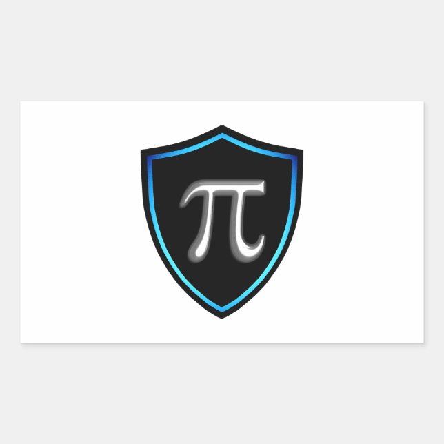 Pi Irrational Shield Mathematics 14 Happy march Pi Sticker (Front)