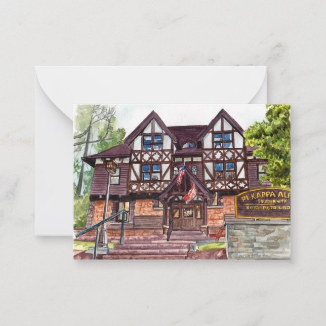 Pi Kappa Alpha, Cornell University Postcard-style Card (Front)