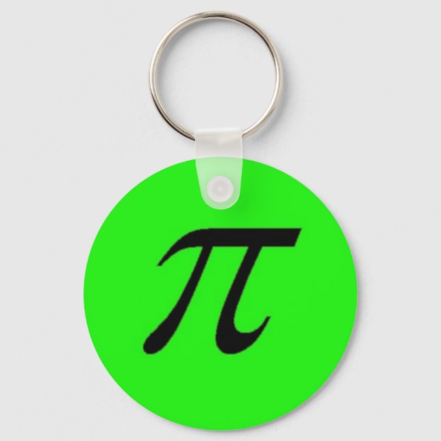Pi Keychain Green (Front)