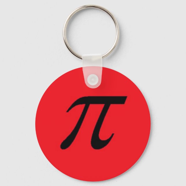 Pi Keychain Red (Front)