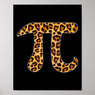 Pi Leopard Print Skin Cheetah Pi Day Math Nerd Mat