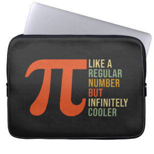 Pi Like a Regular Number But Cooler Funny Pi Day Laptop Sleeve