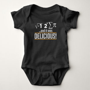 Pi Math Nerd Pie Delicious Cake Eater science Baby Bodysuit