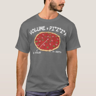 PI Math Pizza Radius Fast Food Mathematics Lover T-Shirt