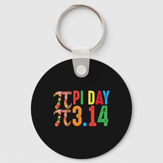 Pi Math Science Stem Gift 3.14 Pi Day 2  Keychain (Front)