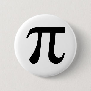 Pi Math Symbol 2 Inch Round Button