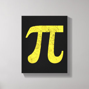 Pi - Math Symbols Canvas Print