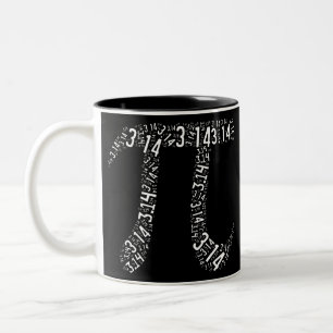 Pi Maths Nerd Two-Tone Coffee Mug