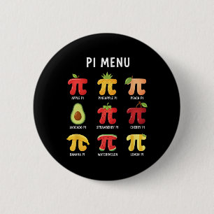 Pi Menu 3,14 Pi Number Symbol Math Teacher Funny F 2 Inch Round Button