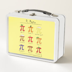 Pi Menu Cute Math Pi Day Lunch Box