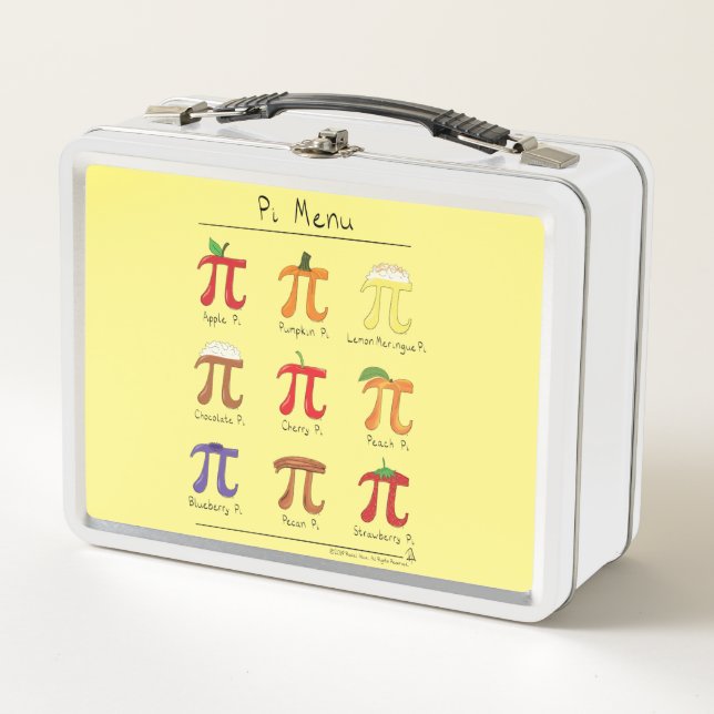 Pi Menu Cute Math Pi Day Lunch Box (Devant)