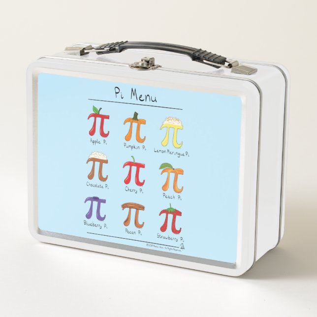 Pi Menu Cute Math Pi Day Lunch Box (Devant)