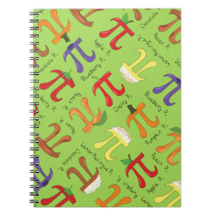Pi Menu Cute Math Pi Day Notebook