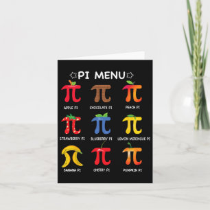 Pi Menu Math Teacher Funny Pi Day Math Teacher 