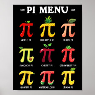 Pi Menu Pi Day 3  Poster