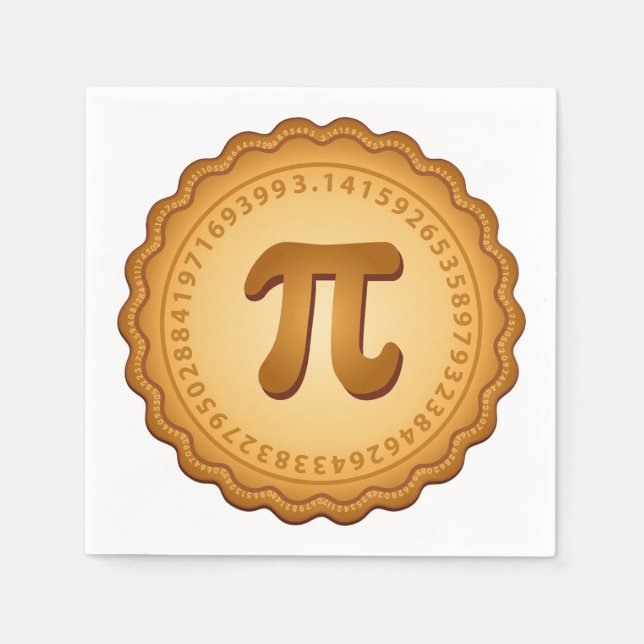 Pi Napkins for Messy Pie Eaters (Front)