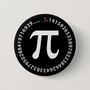 Pi Number Design 2 Inch Round Button