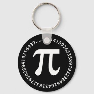Pi Number Design Keychain