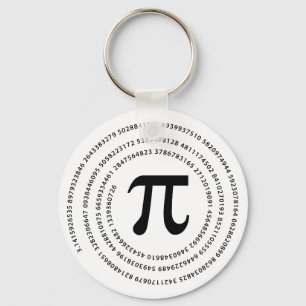 Pi Number Design Keychain