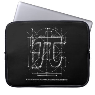 Pi Number Drawing Laptop Sleeve