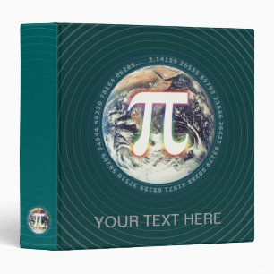 Pi Number on Earth math Binder