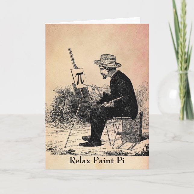 Pi Number Painting Card (Front)