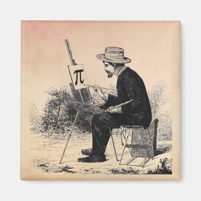 Pi Number Painting Magnet (Front)