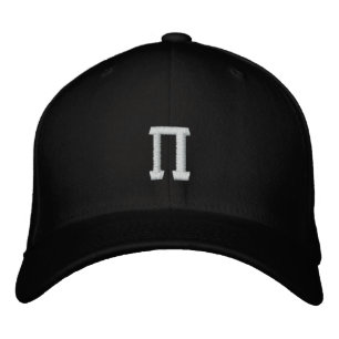 Pi Number Symbol Embroidered Hat
