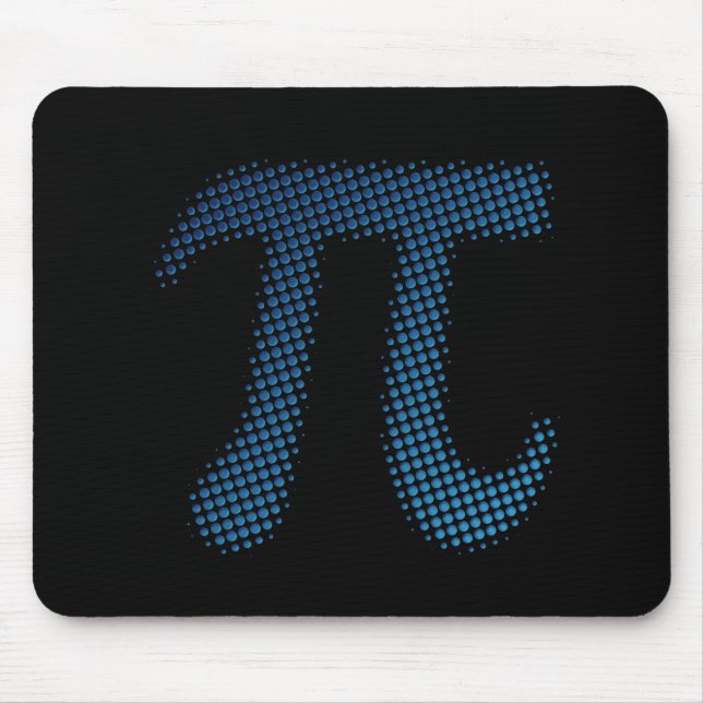 Pi Number Symbol Mouse Pad (Front)