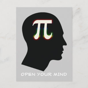 Pi   OPEN YOUR MIND Postcard