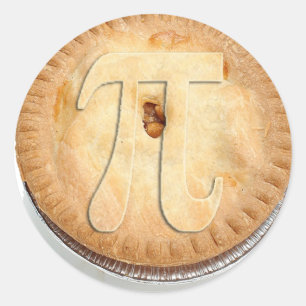 PI PIE CRUST -Cutie Pie - Celebrate Pi Day! π Classic Round Sticker