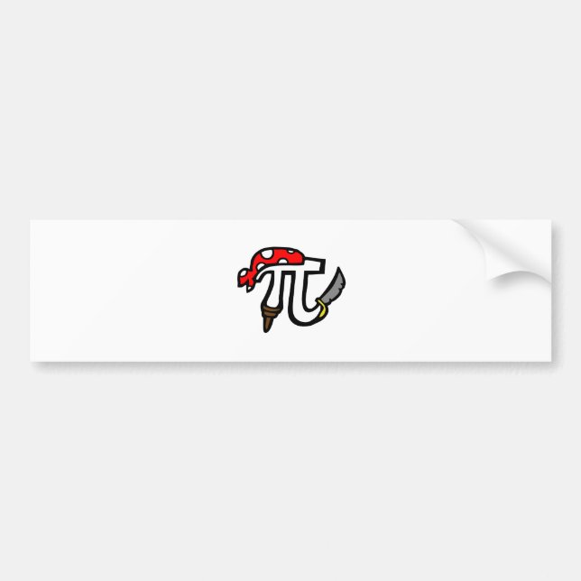 PI Pirate Bumper Sticker (Front)