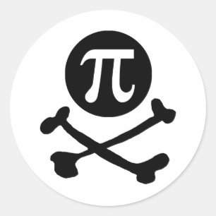 Pi-rate Classic Round Sticker