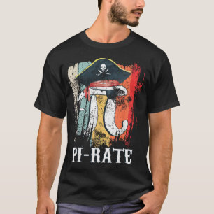Pi Rate Happy Pi Day Math Geek Pirate Lover T-Shirt