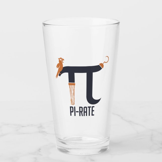 Pi-Rate Symbol Glass (Front)