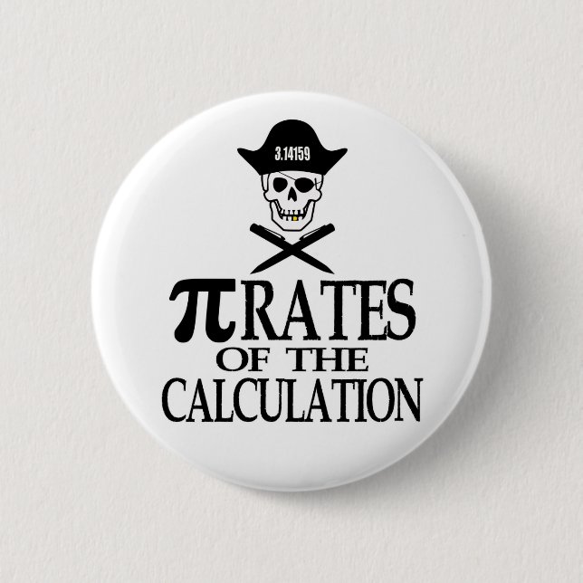 Pi-Rates of the Calculation 2 Inch Round Button (Front)