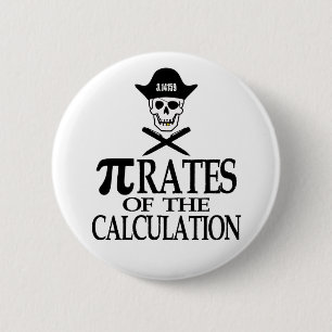 Pi-Rates of the Calculation 2 Inch Round Button