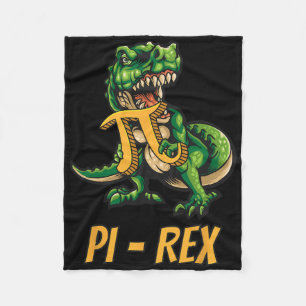 Pi-rex Tyrannosaurus Dinosaur Dino Pi-tag Mathemat Fleece Blanket