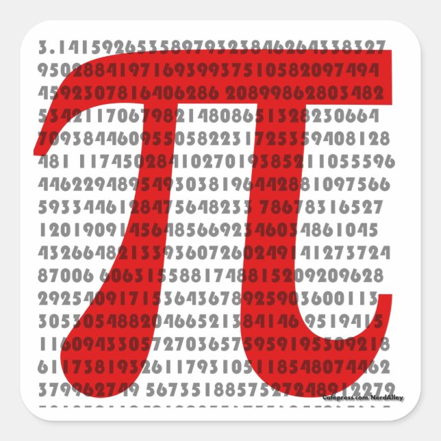 pi square sticker (Front)