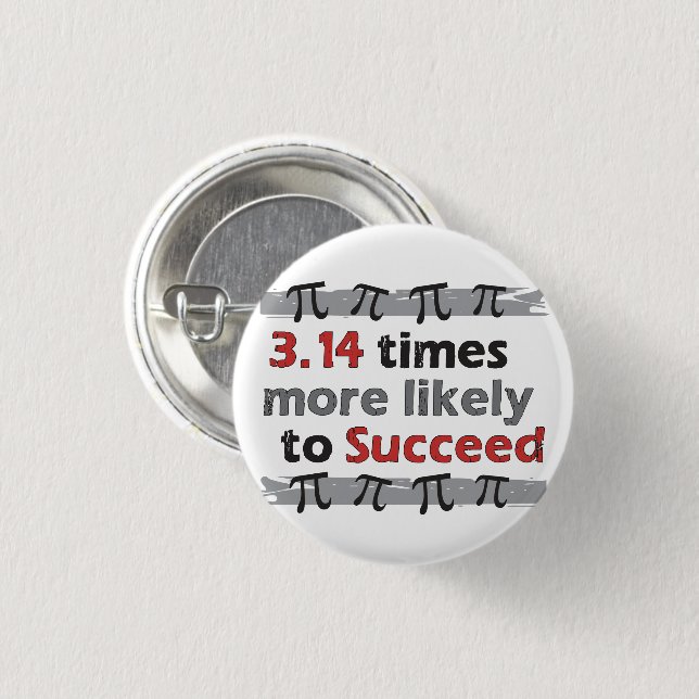 Pi Success 1 Inch Round Button (Front & Back)