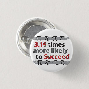 Pi Success 1 Inch Round Button