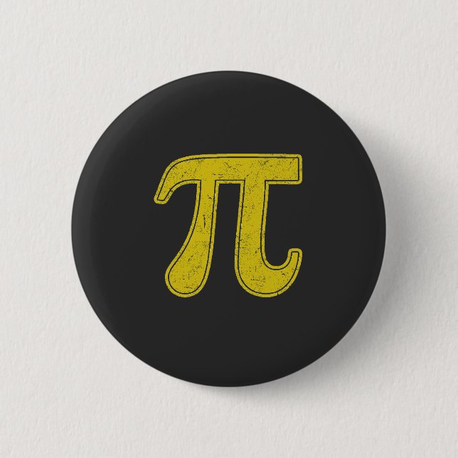 Pi symbol 2 inch round button (Front)
