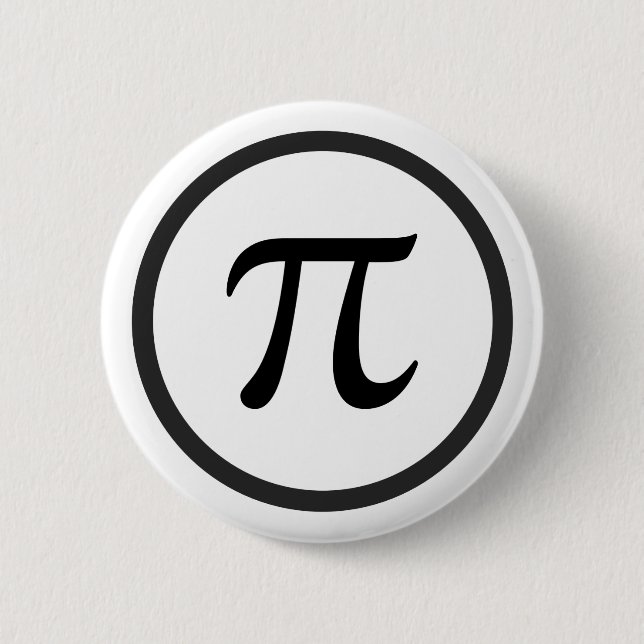 Pi symbol button badge (Front)