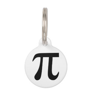 Pi Symbol Pet Tag
