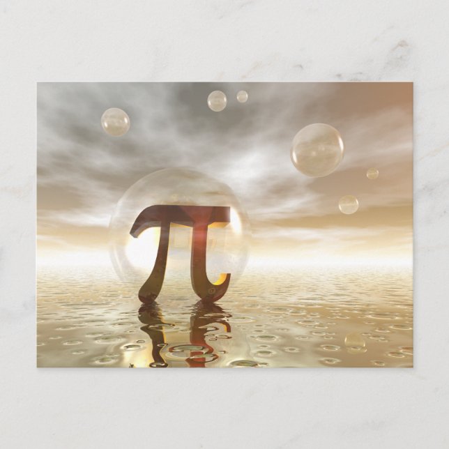 Pi Symbol postcard (Front)